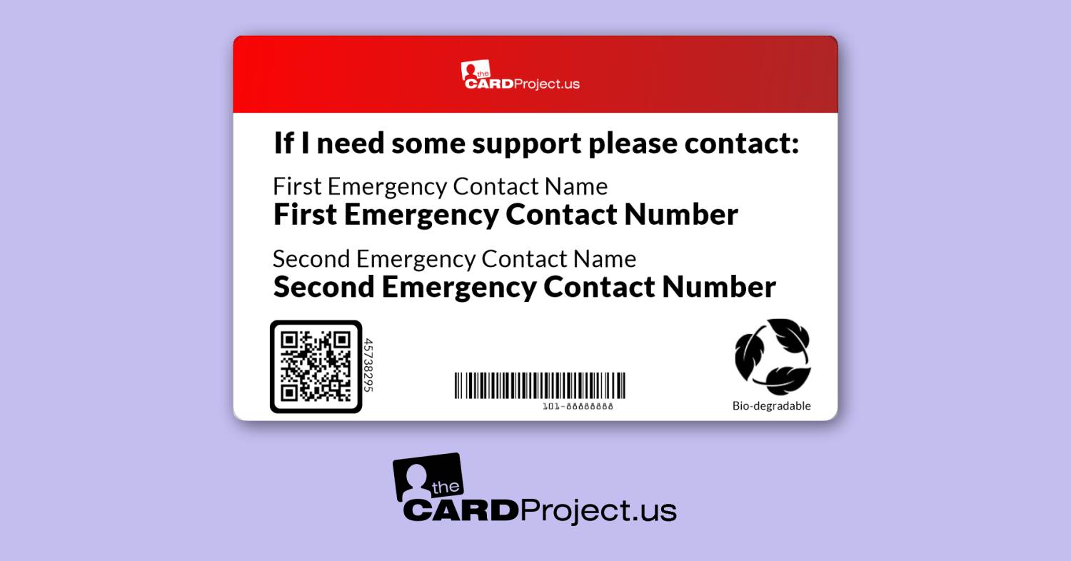 Pacemaker Medical ID Card (REAR)